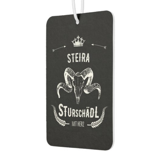 Steira Sturschädl mit Herz Steiermark Österreich カーエアーフレッシュナー (左)