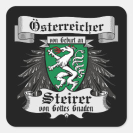 Steirer von Gottes Gnaden Steiermark Österreich スクエアシール