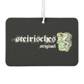 Steirisches Original Aquarell Steiermark Wappen カーエアーフレッシュナー (裏面)