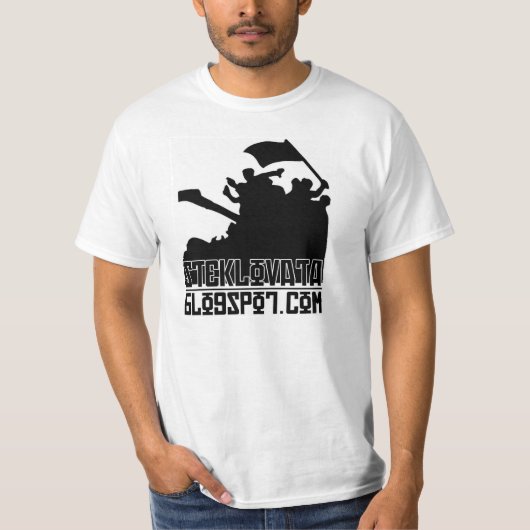 Steklovata.Blogspotの基本的なロゴのデザイン Tシャツ (正面)
