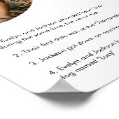 STELAおもしろい新郎新婦のサインに関する事実 ポスター (角)