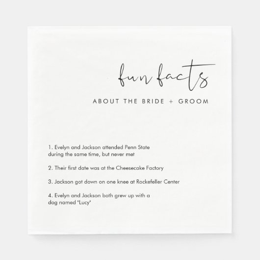 STELAおもしろい新郎新婦の現状 スタンダードランチョンナプキン (正面)