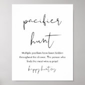 STELLAおしゃぶり狩りベビーシャワーゲームサイン ポスター (正面)