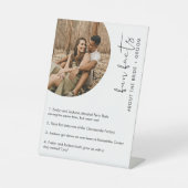 STELLAおもしろい新郎新婦カードに関する事実 台座サイン (正面)