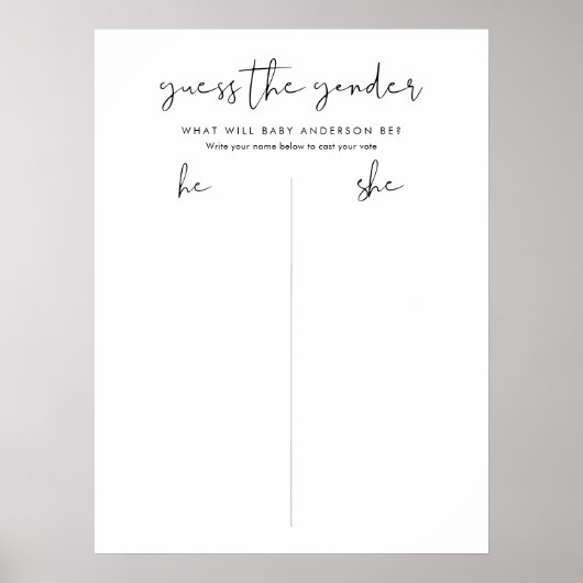 STELLAがジェンダーの赤ちゃんシャワーを推測 ポスター (正面)