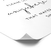 STELLAどこにでも座り、割り当て済みの座席結婚の標識なし ポスター (角)