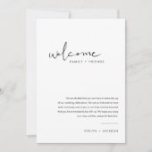 STELLAの結婚ウェルカムバッグレター&タイムラインカード 招待状 (正面)