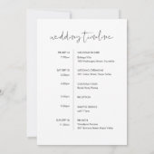 STELLAの結婚ウェルカムバッグレター&タイムラインカード 招待状 (裏面)