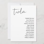 STELLAの結婚シーティングカード – テーブル12 招待状 (正面)