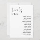 STELLAの結婚シーティングカード – テーブル21 招待状 (正面)