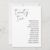 STELLAの結婚シーティングカード – テーブル22 招待状 (正面)