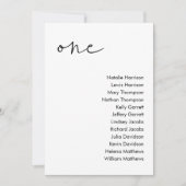 STELLAの結婚シーティングカード – テーブル3 招待状 (正面)