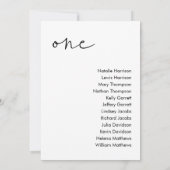 STELLAの結婚シーティングカード – テーブル3 招待状 (裏面)