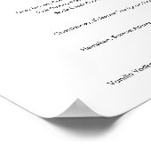 STELLAの結婚バー・ドリンク・メニュー ポスター (角)