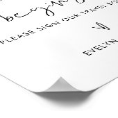 STELLAの結婚旅行予約のゲストブックサイン ポスター (角)