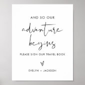 STELLAの結婚旅行予約のゲストブックサイン ポスター (正面)