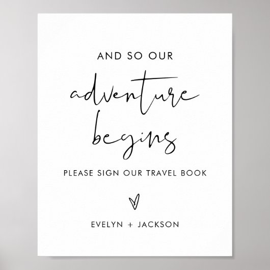 STELLAの結婚旅行予約のゲストブックサイン ポスター (正面)