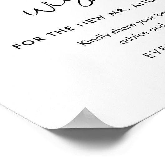 STELLAアドバイスとウィズ結婚ズのサイン ポスター (角)