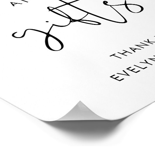 STELLAカードとギフト結婚のサイン ポスター (角)