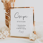 STELLAクレープステーションクレープバー標識 ポスター