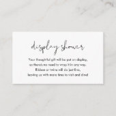 STELLAディスプレイシャワーエンクロージャ挿入カード エンクロージャーカード (正面)