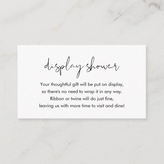 STELLAディスプレイシャワーエンクロージャ挿入カード エンクロージャーカード (正面)