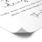 STELLAデイトナイトアイディアサインブライダルシャワー ポスター (角)