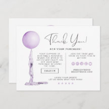 STELLAパープルパーティーバルーンビジネスありがとうInv