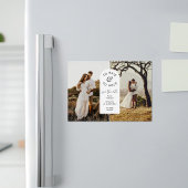 STELLAフォトモダンウェディング日付の保存 マグネット招待状