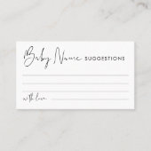STELLAベビー名アイディア提案カード 名刺 (正面)