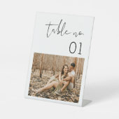 STELLAミニマリストのフォトテーブル番号 台座サイン (正面)