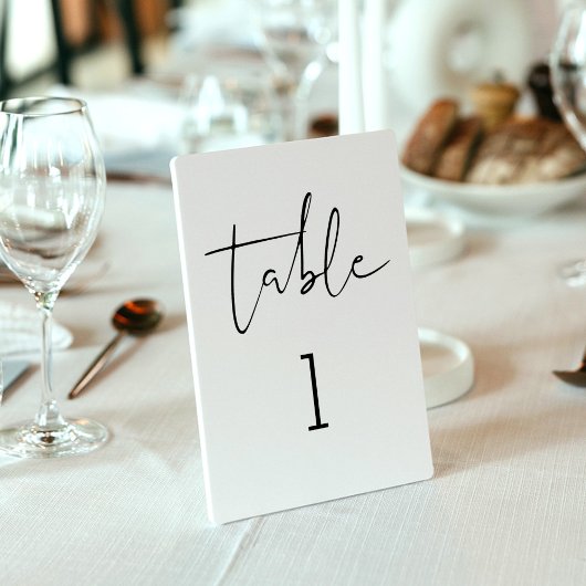 STELLAミニマリストテーブル番号3.5x5カード テーブルナンバー