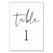 STELLAミニマリストテーブル番号3.5x5カード テーブルナンバー (正面)