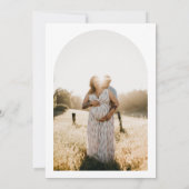 STELLAミニマリスト写真Ohベビーシャワー招待状 招待状 (裏面)