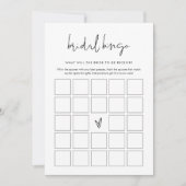 STELLAミニマルブライダルシャワービンゴゲーム 招待状 (正面)