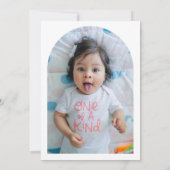 STELLAミニマルモダンリスト第1誕生日招待状 招待状 (裏面)