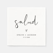 STELLAミニマル結婚リストのサルド応援カクテル スタンダードカクテルナプキン (正面)