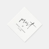 STELLAミニマル結婚リストの応援カクテル スタンダードカクテルナプキン (角)