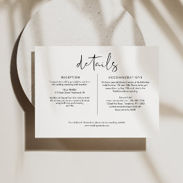 STELLAミニマ結婚リストの詳細6.5x4.25 エンクロージャーカード