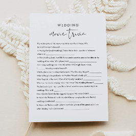 STELLAムービートリビアブライダルシャワーゲーム 招待状