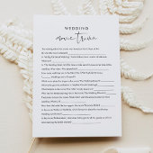 STELLAムービートリビアブライダルシャワーゲーム 招待状