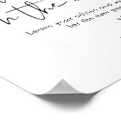 STELLAメッセージのボトルの赤ちゃんシャワー記号 ポスター (角)