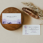 STELLAラベンダーパープルウォーター色パーティーバルーン 名刺