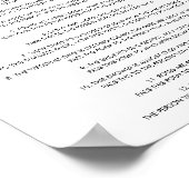 STELLA住所エンベロープベビーシャワーのサイン ポスター (角)