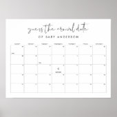 STELLA到着日ベビーシャワーゲームを推測 ポスター (正面)