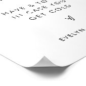 STELLA毛布結婚外標識 ポスター (角)