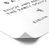 STELLA深夜のスナック結婚の看板 ポスター (角)