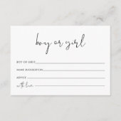 STELLA男の子または女の子ジェンダーゲーム エンクロージャーカード (正面)