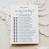 STELLA誰が言ったママのパパベビーゲームカード 招待状