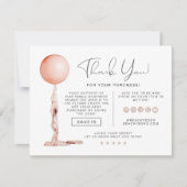 STELLA赤面ピンクパーティーバルーンビジネスサンキュー 招待状 (正面)